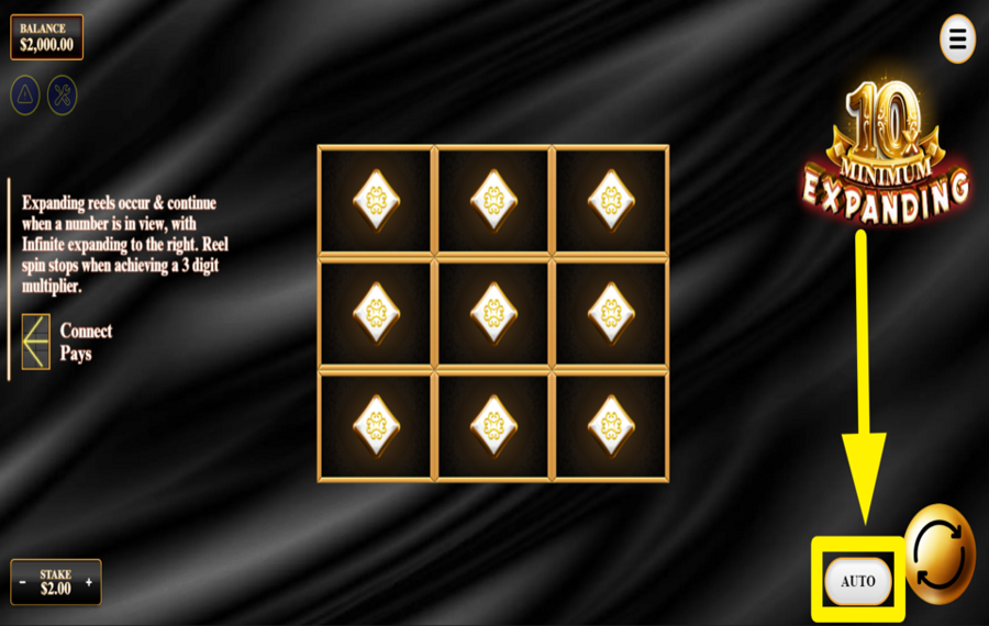 Expanding 10x Minimum АКТИВИРОВАТЬ АВТОМАТИЧЕСКУЮ ИГРУ.