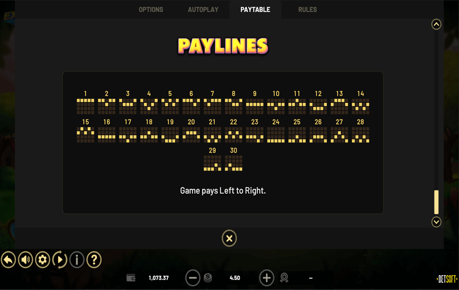 Expansion Sélectionnez le nombre de lignes de paiement