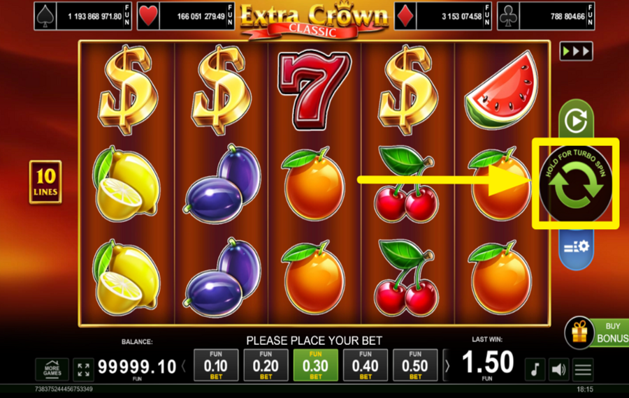 Extra Crown Classic Buy Bonus ¡GIRA PARA TENER ÉXITO!
