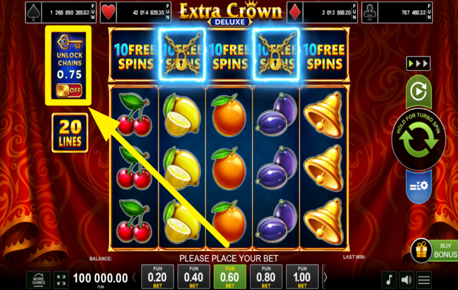 Extra Crown Deluxe ACTIVA LA APUESTA EXTRA.