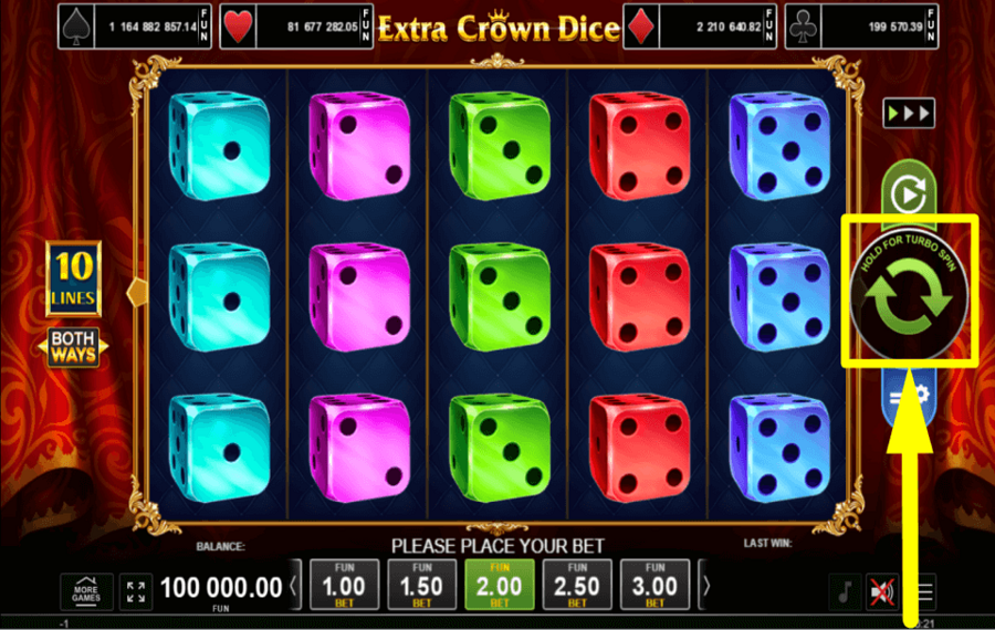 Extra Crown Dice SPIELEN SIE DAS SPIEL.
