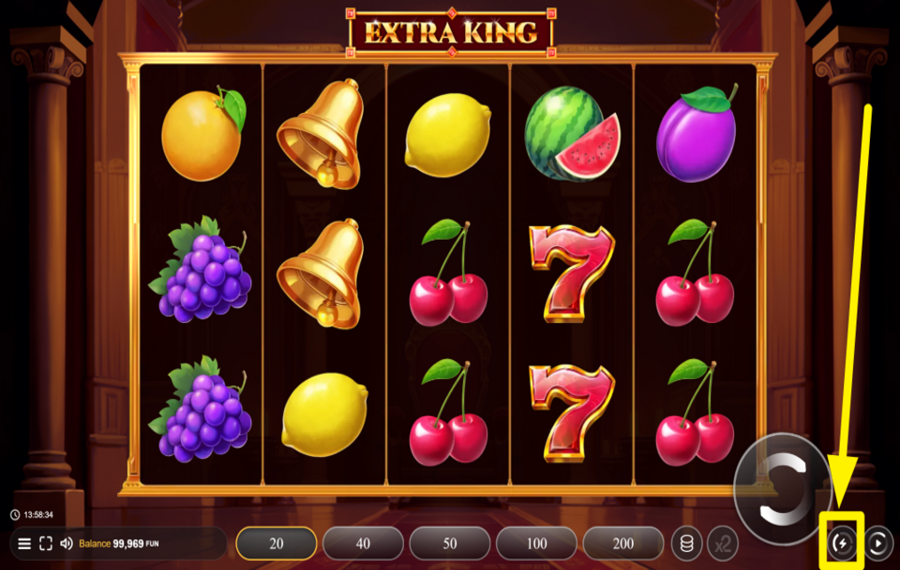 Extra King ИЗМЕНИТЕ СКОРОСТЬ.