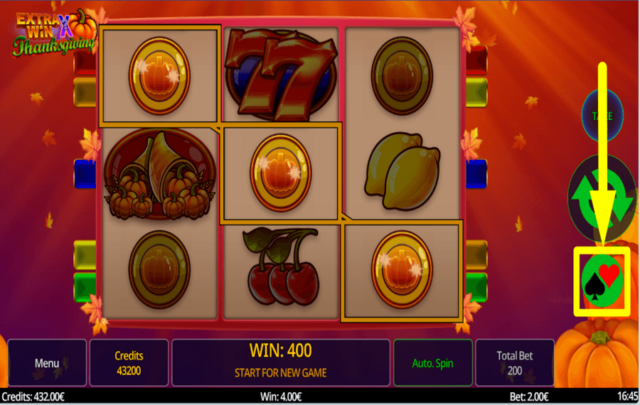 Extra Win X Thanksgiving ПОСТАВЬТЕ НА ПОЛЕ СВОИ НАГРАДЫ.