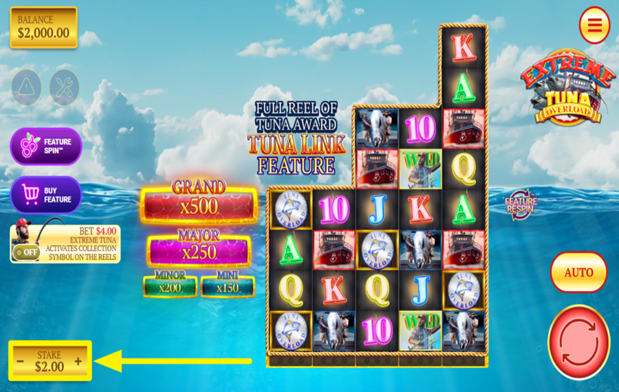 Extreme Tuna Overload SET YOUR WAGER.