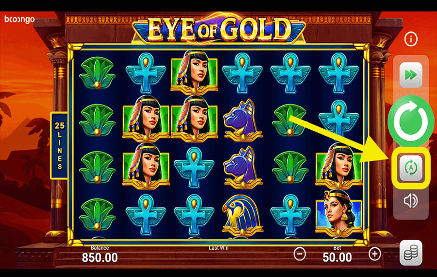 Eye of gold Using the optional “Autoplay” feature.