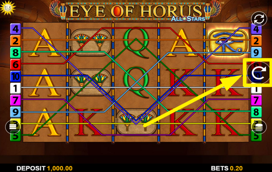 Eye of Horus All Stars ¡GIRA PARA GANAR!