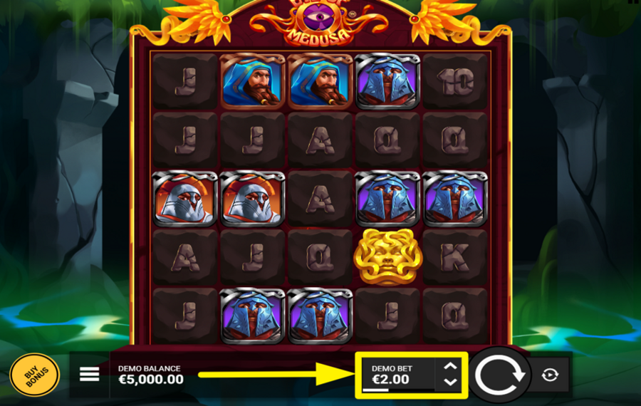 Eye of Medusa TWEAK YOUR WAGER.