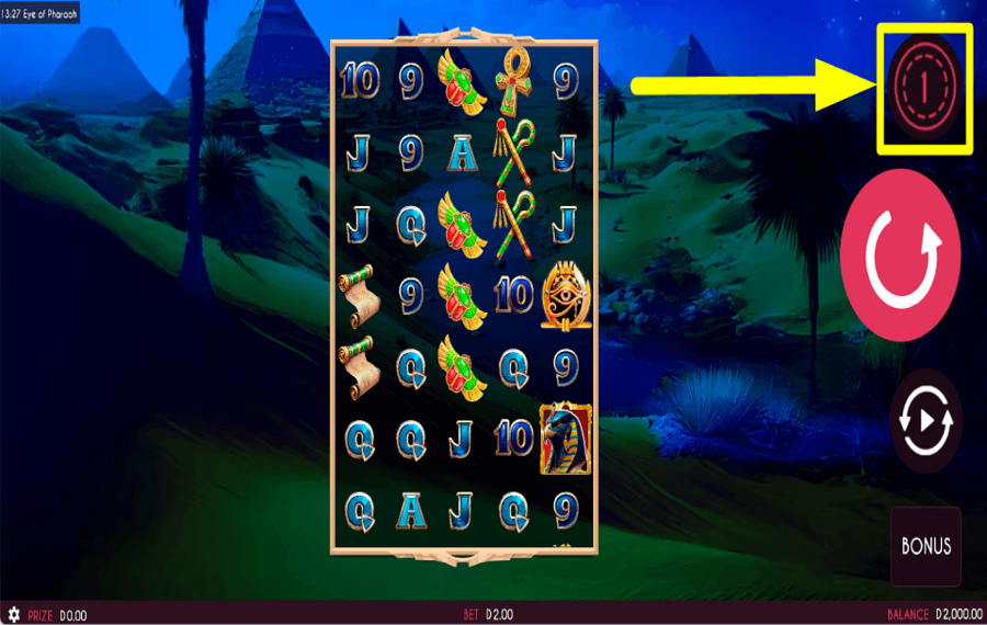 Eye of Pharaoh SCEGLI LA TUA PUNTATA.