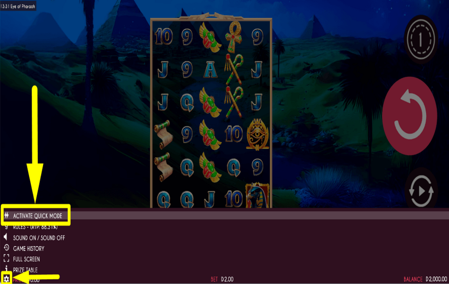 Eye of Pharaoh CAMBIA IL RITMO.