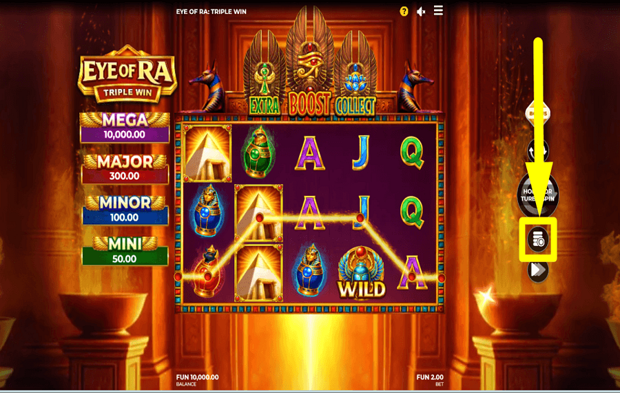 Eye of Ra Triple Win ВЫБЕРИТЕ СТАВКУ.