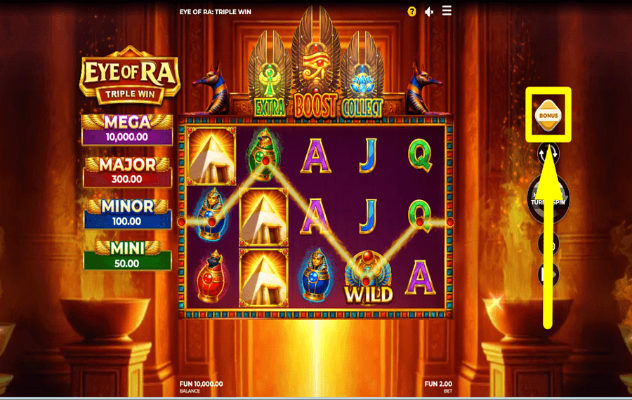 Eye of Ra Triple Win ПОЛУЧИТЕ БОНУС.