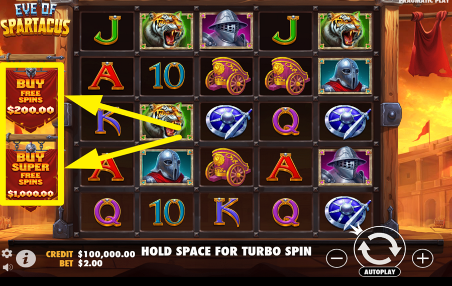 Eye of Spartacus FREE SPINS, MORE WINS?
