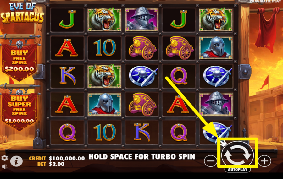 Eye of Spartacus SPIN TO WIN!