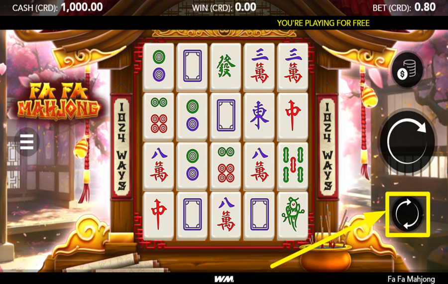 Fa Fa Mahjong UTILIZE AUTOPLAY.