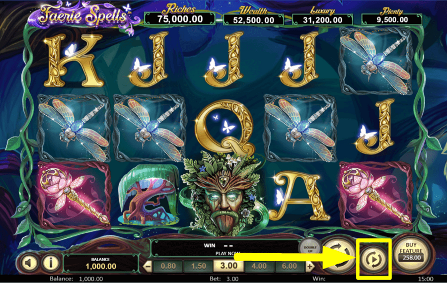 Faerie Spells AUTOMATISCH DREHEN.