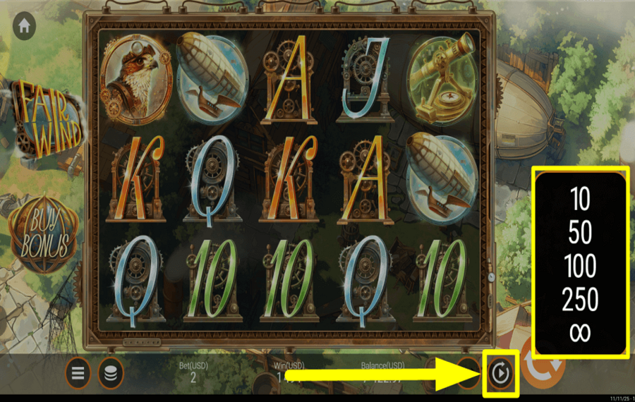 Fair Wind CONTINUAR AUTOMÁTICAMENTE.