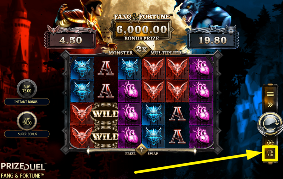Fang and Fortune ATTRIBUER UNE VALEUR DE PARI.