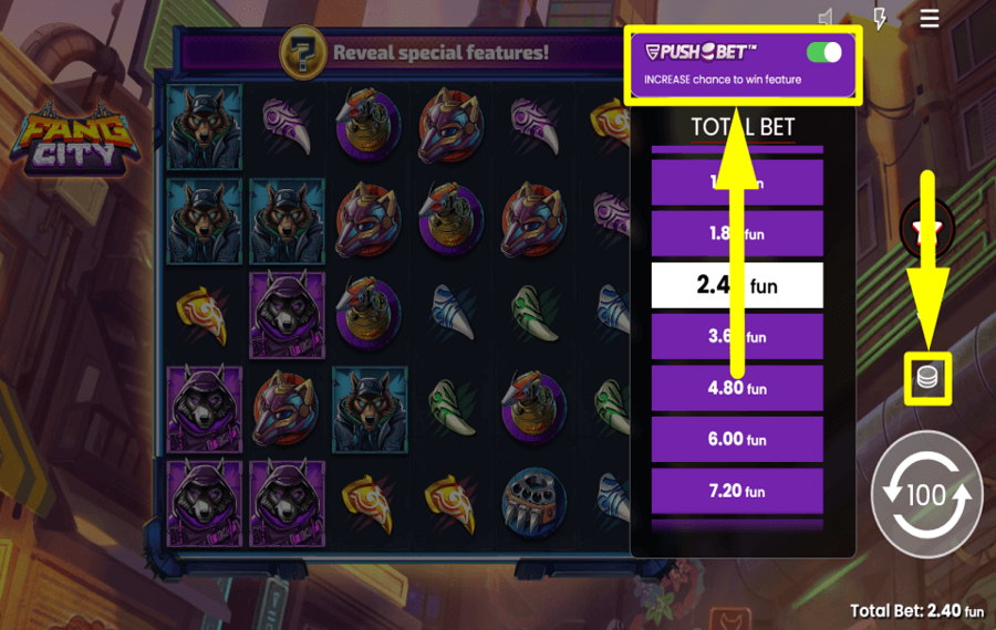 Fang City PUSH YOUR LUCK.