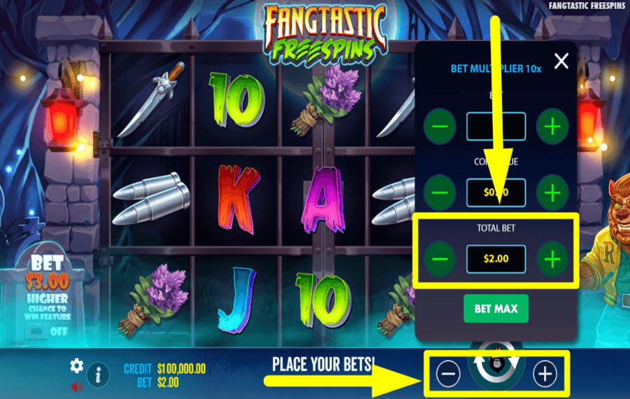 Fangtastic Freespins GUARDE SU APUESTA TOTAL.