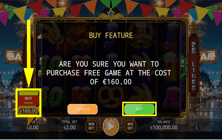 Fantasy Oktoberfest Buy Feature RECLAMA EL BONO.