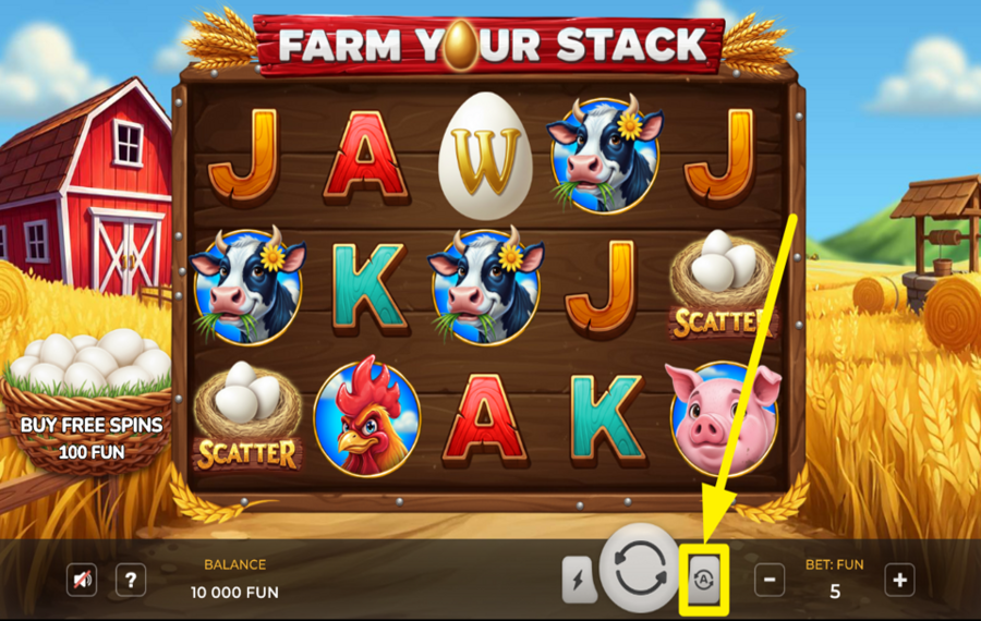 Farm Your Stack ЗАПУСТИТЕ АВТОМАТИЧЕСКИЕ ВРАЩЕНИЯ.
