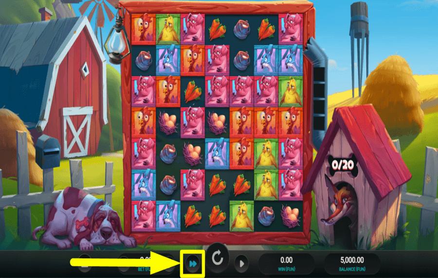 Fat Fox Dream Drop CAMBIA LA VELOCIDAD DEL JUEGO.