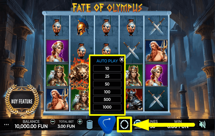 Fate of Olympus PROCEED AUTOMATICALLY.