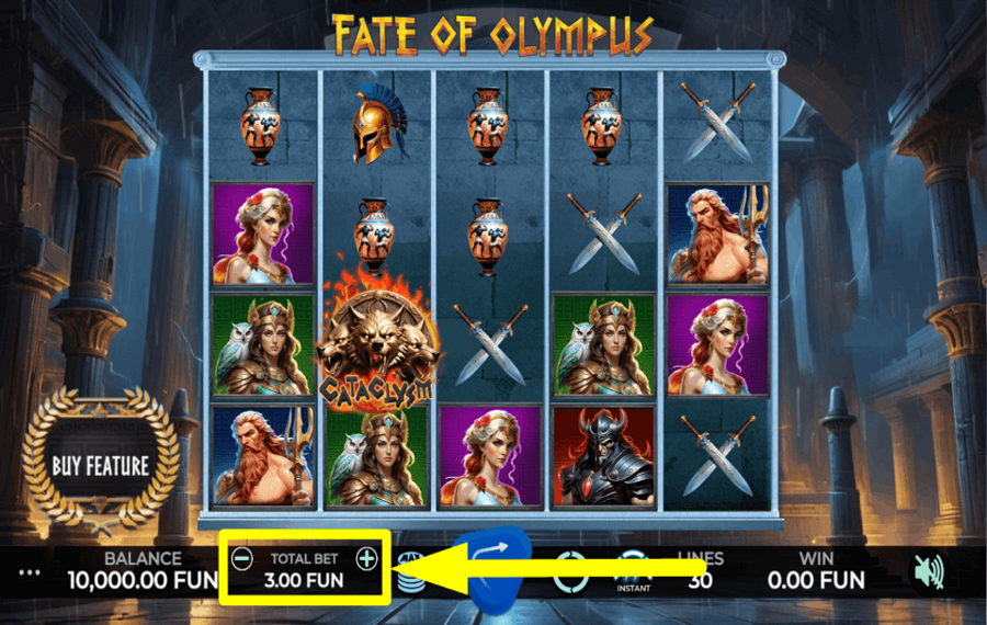 Fate of Olympus PLACE YOUR BET.