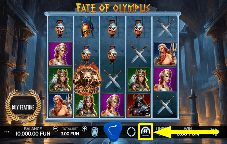 Fate of Olympus PICK UP THE PACE.