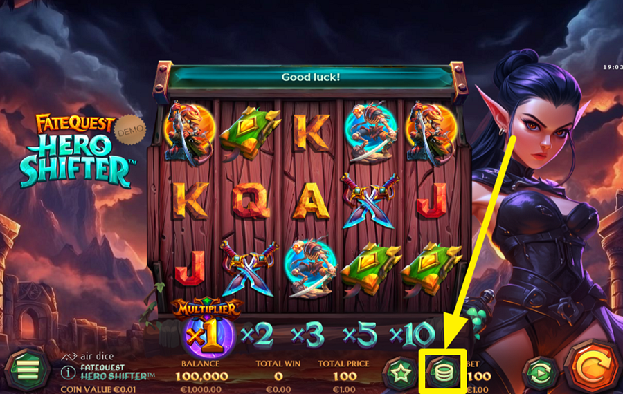 FateQuest Hero Shifter ОПРЕДЕЛИТЕ ЗНАЧЕНИЕ СТАВКИ.