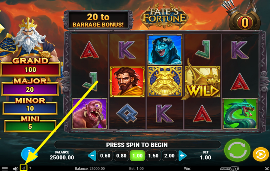 Fates Fortune AUMENTA IL GIOCO.