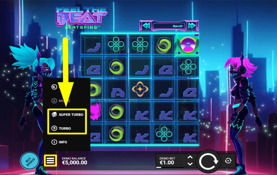 Feel the Beat TURN TURBO ON.