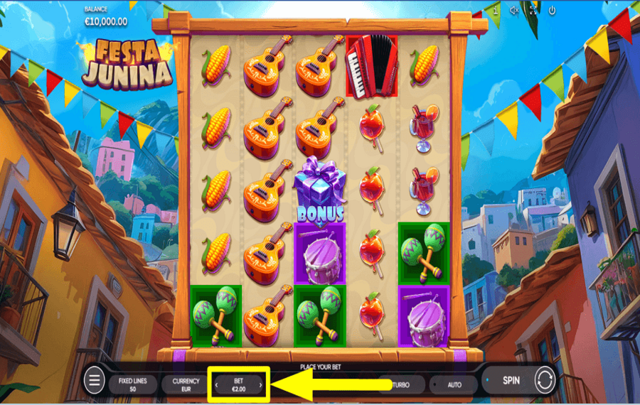 Festa Junina SELECT THE STAKE.