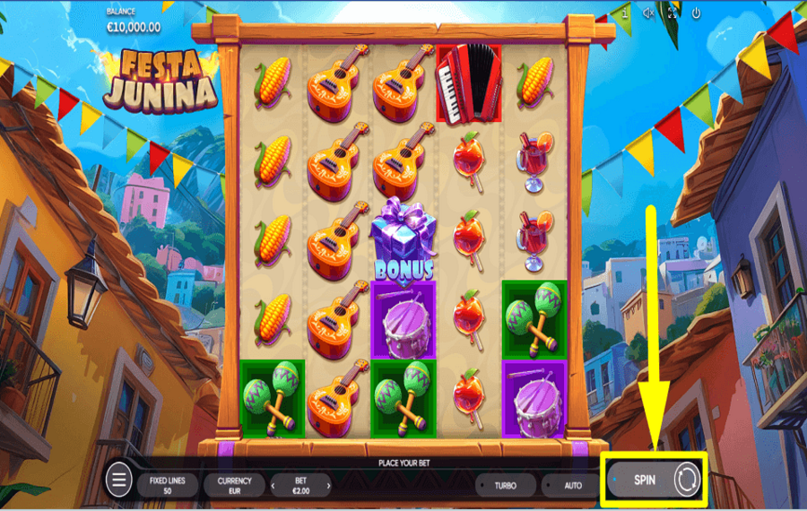 Festa Junina SPIN FOR PRIZES.