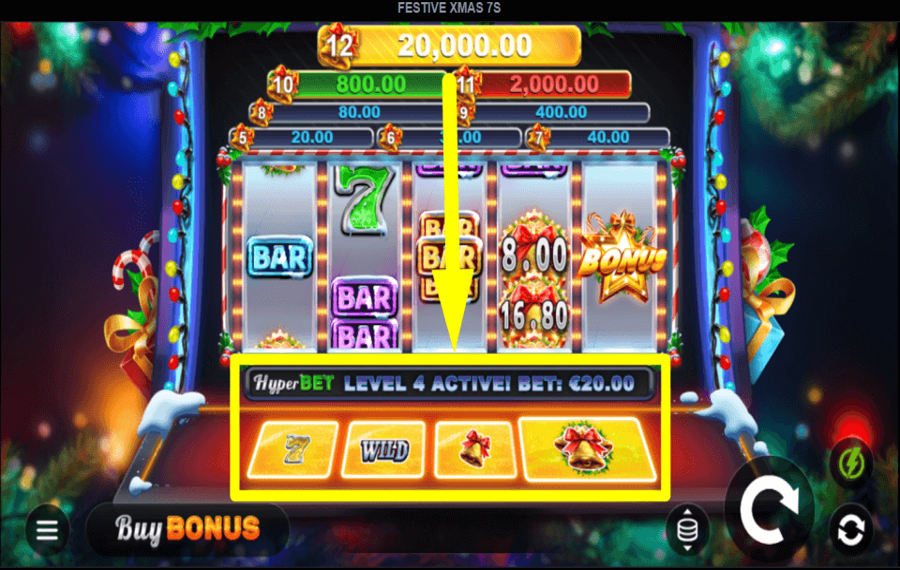 Festive Xmas 7s АКТИВИРОВАТЬ ГИПЕРСТАВКУ.