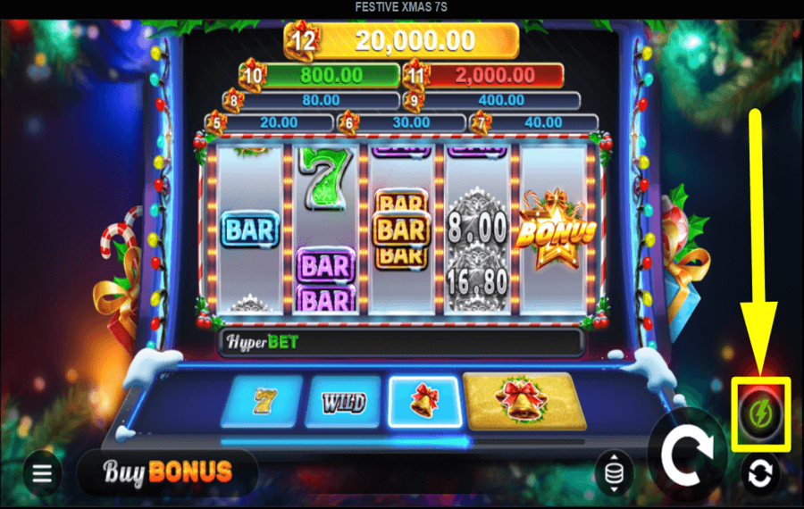 Festive Xmas 7s УСКОРЯЙТЕ ВРАЩЕНИЕ.