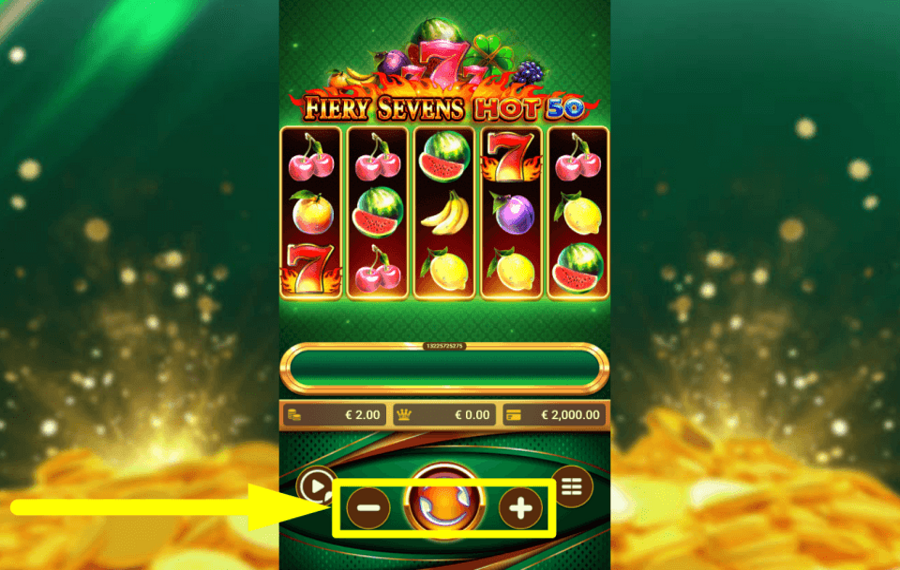 Fiery Sevens Hot 50 ВЫБЕРИТЕ СВОЮ СТАВКУ.