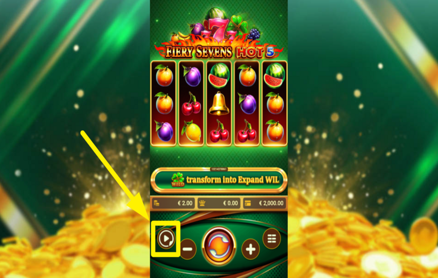 Fiery Sevens Hot 5 ВРАЩАЙТЕ БАРАБАНОВЫ АВТОМАТИЧЕСКИ.