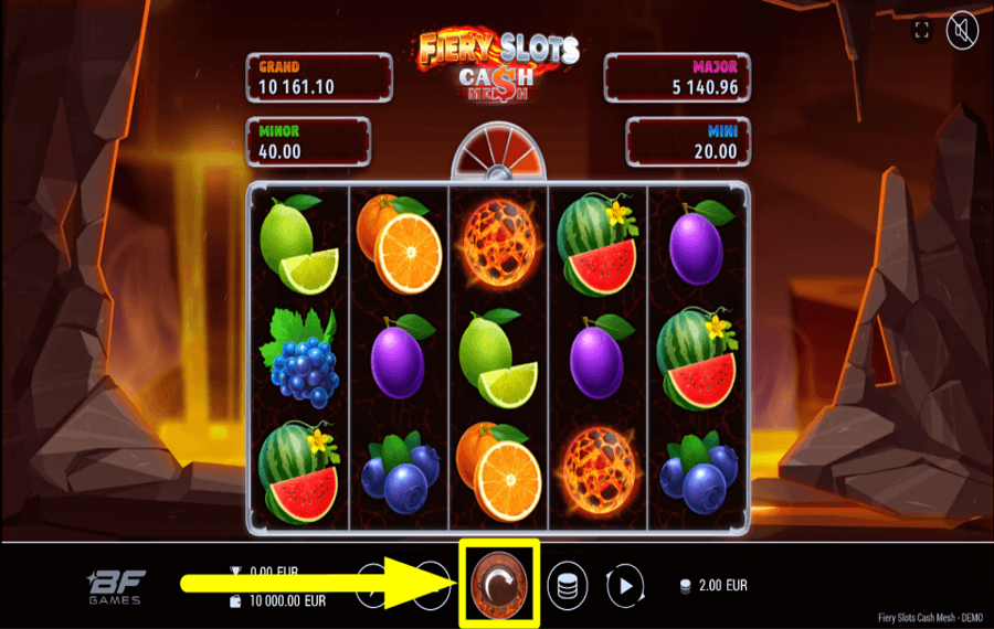 Fiery Slots Cash Mesh PUNTA ALLE RICOMPENSE.