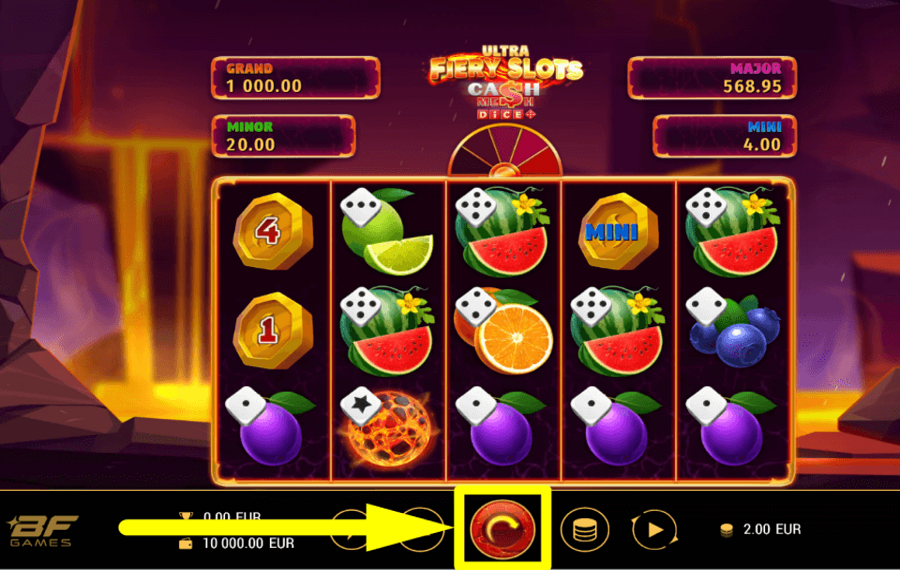 Fiery Slots Cash Mesh Ultra Dice UNISCITI ALL'AZIONE.