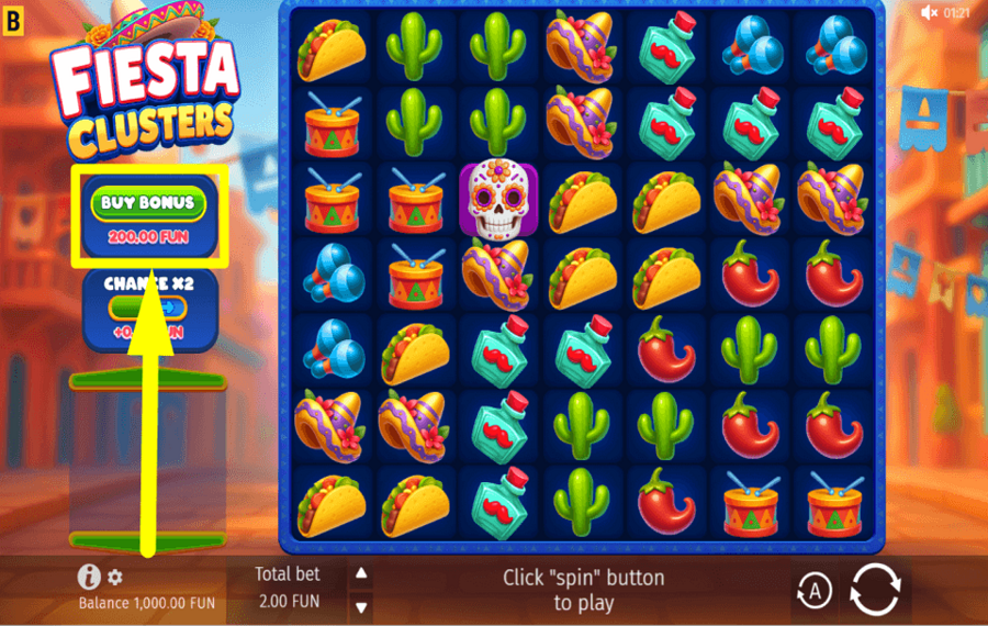 Fiesta Clusters ACHETEZ LE BONUS.