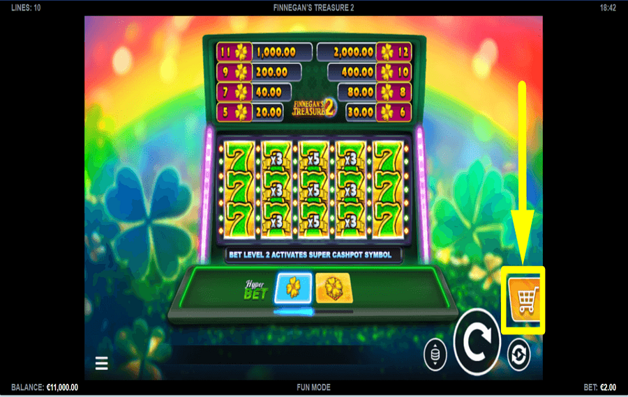 Finnegans Treasure 2 ACQUIRE EXTRA TURNS.