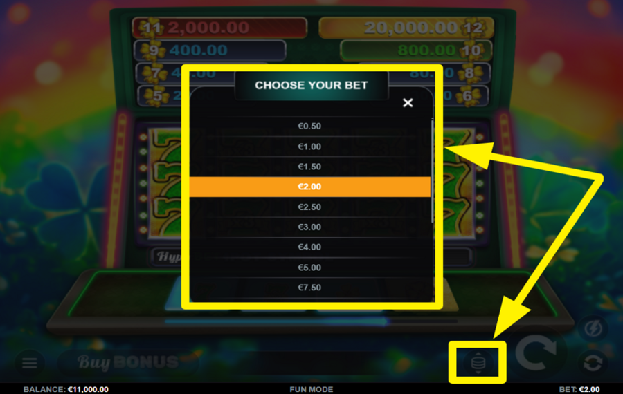 Finnegans Treasure 7s AJUSTEZ LA TAILLE DE VOTRE MISE.