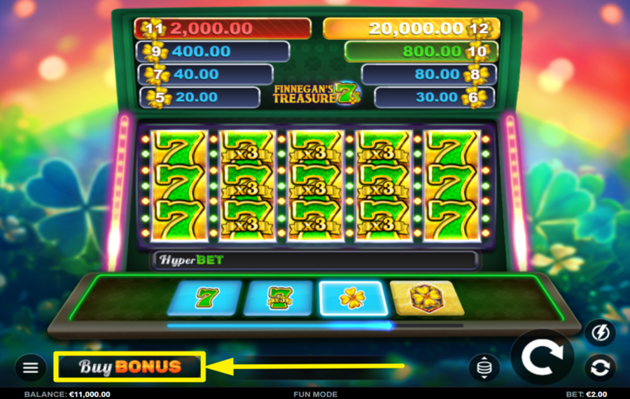 Finnegans Treasure 7s SAISISSEZ LE BONUS !