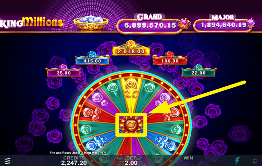 Fire and Roses Joker King Millions FAITES TOURNER LA ROUE DU JACKPOT !