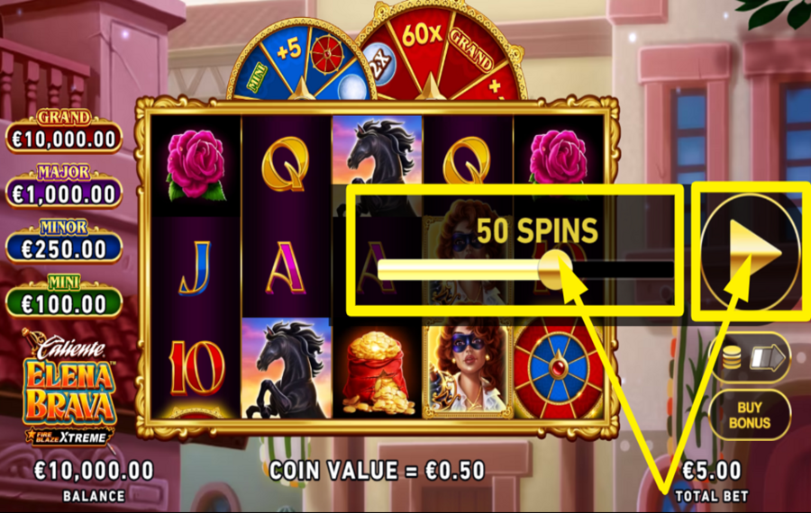 Fire Blaze Xtreme Elena Brava VERWENDEN SIE AUTOMATISIERTE SPINS.