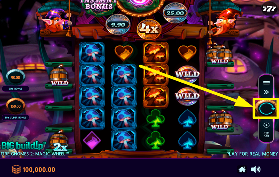 Fire Gnomes 2 Magic Wheel DREH DREHEN UND GEWINNEN!
