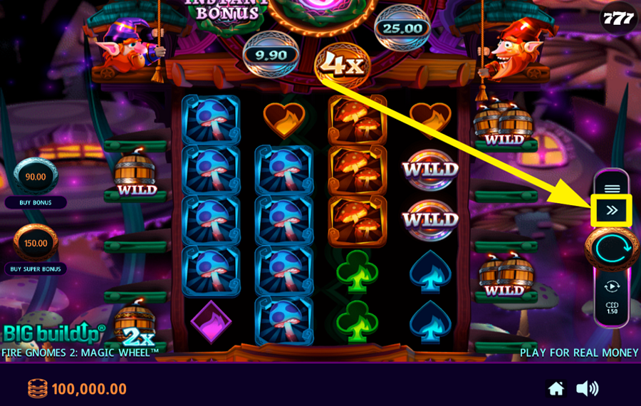 Fire Gnomes 2 Magic Wheel ENTFESSLE DIE TURBOLADUNG.