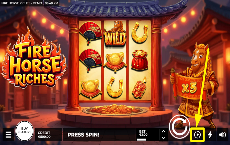 Fire Horse Riches ВКЛЮЧИТЬ АВТОВОСПРОИЗВЕДЕНИЕ.