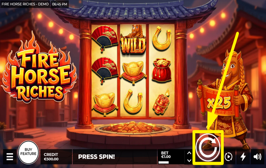 Fire Horse Riches КРУТИТЕ ВРАЩЕНИЯ БАРАБАНОВ.